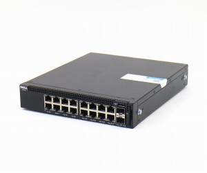 DELL Networking X1018 16ポート1000BASE-T 2ポートSFPスロット搭載L2スイッチ VLAN等対応 Ver.3.0.0.82 設定初期化済 中古