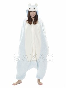 着ぐるみ　大人用　 アルパカ　着ぐるみ　ブルー　フリース　SAZAC　サザック　SAZACの正規品　コスプレ　クリスマス　コスチューム　仮