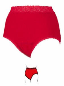 赤い下着 レディス天レースショーツ  赤パンツ 赤の 肌着 赤い 下着で健康 還暦祝いの 贈り物に最適