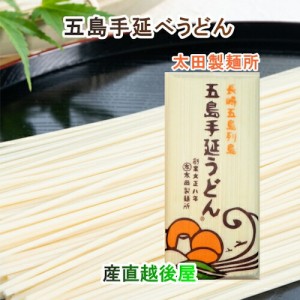 長崎県五島町 五島うどんの老舗 太田製麺所 五島手延べうどん バラ１束 200g 20束入 あごだしめん汁付 送料無料【 お中元 ギフト グルメ 