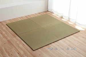 い草置き畳４枚セット（７０ｘ７０ｃｍ）ユニット畳 フローリング 畳 滑り止め付 システム畳（751）