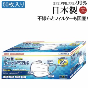 日本製 即納 ジッパー付き内袋 在庫あり 当日発送 普通サイズ 箱付き 白 使い捨て マスク 三層タイプ ウィルス飛沫 花粉対策 風邪対策 快