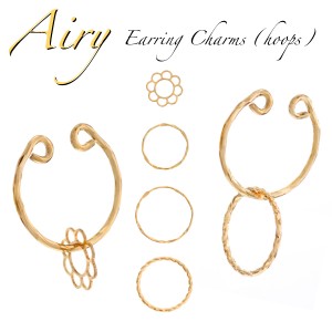 ピアス イヤリング チャーム フープチャームシリーズ パーツ アクセサリー フープピアス イヤーカフ イヤークリップ用 earring charm イ