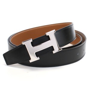 エルメス HERMES メンズベルト HロゴH BOXカーフ-トゴ NOIR-GOLDブラック ブラウン系 belt-01 メンズ tcld-bhsn tcld-bhsn