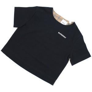 バーバリー BURBERRY キッズ−Ｔシャツ トップス 8才 10才相当8051779 A1189BLACK ブラック kb-01 tcld-bhsn