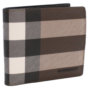 バーバリー BURBERRY 2つ折り財布 小銭入れ付き 8052802 A8900 ジャイアントチェックDARK BIRCH BROWN ブラウン系 マルチカラー wallet-0