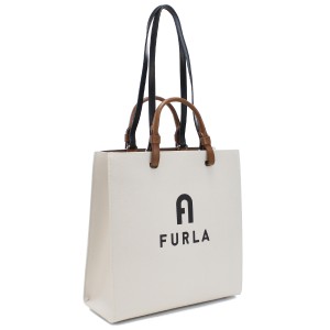 フルラ FURLA FURLA VARSITY トートバッグ WB00728 BX1230 1843SMARSHMALLOW+NERO ホワイト系 bag-01 tcld-bhsn