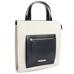 2022春夏新作 マルニ MARNI トートバッグ バッグSHMP0068Q0 P2994 ZN015ホワイト系 ブラック bag-01 tcld-bhsn