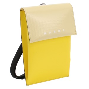 マルニ MARNI フォンケース スマホバッグ ネックポーチTEMI0004A4 P3572 ZO504イエロー系 ベージュ系 bag-01 gsw-3 gsm-3 tcld-bhsn