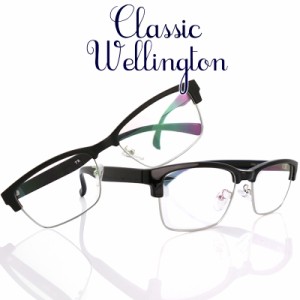 ブルーライトカット 老眼鏡 TRクラシック ウェリントン (6080)［全額返金保証］ブルーライト カット メガネ 眼鏡 男性 用 パソコン メガ