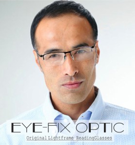 《ライトタイプ》遠近両用メガネ Eye Fix Optic［全額返金保証］ 遠近両用 眼鏡 老眼鏡 小玉付（境目あり） 二重焦点 おしゃれ リーディ