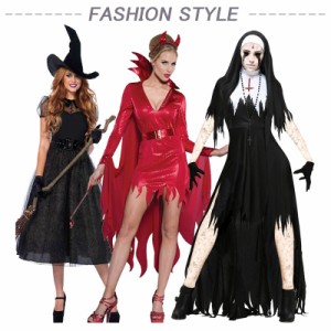 レディース ドレス ハロウィン衣装 仮装 巫女 修女 ハロウィン用品 コスプレ衣装 大人用 ロングドレス 公演服 4点セット |au Wowma!(ワウマ)