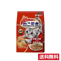 □送料無料□ねこ元気  お魚とお肉ミックス 国産 ユニチャーム(2kg)　キャットフード・ドライ