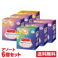 ■6個セット・送料無料■ 数量限定！花王 めぐりズム 蒸気でホットアイマスク 12枚 アソートセット