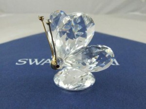 スワロフスキー Swarovski 廃盤品 置物 蝶 チョウ(L) フィギュア 010002