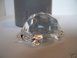 スワロフスキー Swarovski 1998年 廃盤品 『カメ(L)』 010037