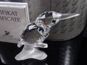 スワロフスキー Swarovski 1992年 廃盤品 置物 鳥 カワセミ』 kingfisher 119433