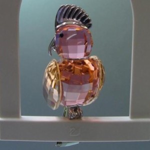 スワロフスキー Swarovski 2004年 廃盤品 置物 鳥 Baimuru Pink フィギュア 275569