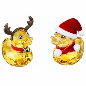 スワロフスキー Swarovski 『Happy Duck - サンタとトナカイ』 5004497