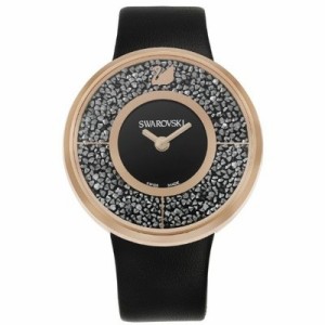 スワロフスキー Swarovski 腕時計 Crystalline - black, rose gold ウォッチ 5045371