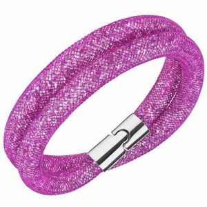 スワロフスキー Swarovski 『Stardust Light Purple Double ブレスレット, S』 5186425