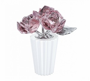 スワロフスキー Swarovski 置物 クリスタル ROSE BOUQUET 薔薇 5268824