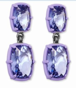 スワロフスキー Atelier Swarovski Rosie Assoulin Drop Pierced Earrings パープル イヤリング 5298756