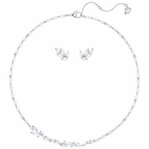 スワロフスキー Swarovski ネックレス ピアス リーフ型 LOUISON セット 5435164