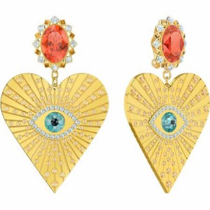 スワロフスキー Swarovski イーブルアイ LUCKY GODDESS HEART クリップイヤリング 5464131