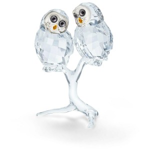 スワロフスキー Swarovski 置物 鳥 Owl Couple ふくろうの夫婦 5493722