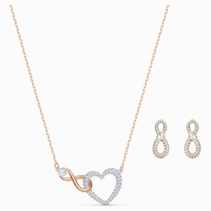 スワロフスキー Swarovski Swarovski Infinity Heart セット ネックレス ピアス 5521040