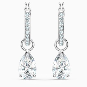 スワロフスキー Swarovski ATTRACT PEAR MINI フープピアス 5563119