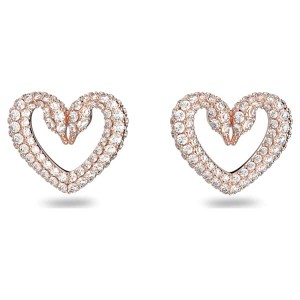 スワロフスキー Swarovski Una スタッドピアス ハート 5628659