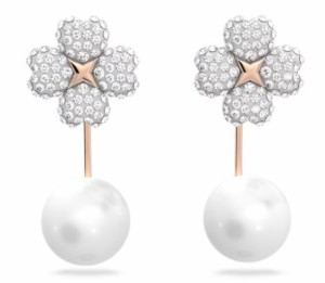 スワロフスキー Swarovski Latisha イヤージャケット フラワー ホワイト 5636487