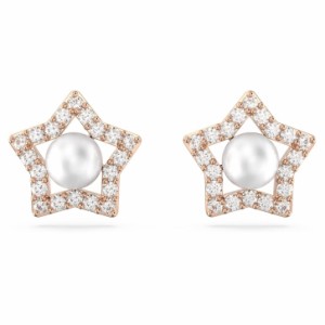 スワロフスキー Swarovski Stella スタッドピアス 星 パール ローズゴールドトーン 5645465