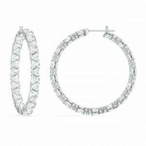 スワロフスキー Swarovski ミレニア フープ ピアス トライアングル 598343