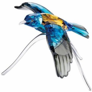 スワロフスキー Swarovski クリスタル Blue Turquoise  置物 フィギュア 鳥 ローラーカナリア 957568