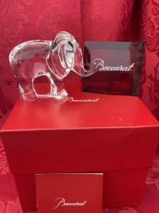 Baccarat バカラ 置物 エレファント ぞう フィギュリン クリスタル