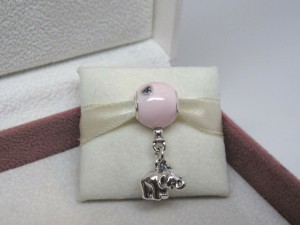 Pandora パンドラ チャーム 象 ぞう ピンク バルーン 風船 Elephant & Pink Balloon Dangle Charm