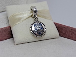 Pandora パンドラ チャーム Police Badge Charm ポリス 警察 青