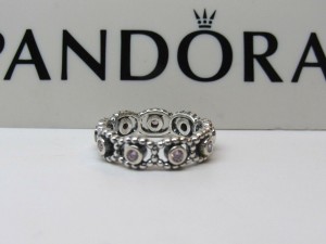 Pandora パンドラ リング Pink Her Majesty CZ RETIRED Stackable Ring ピンク 指輪