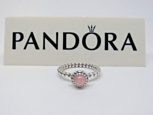 Pandora パンドラ リング Opal Birthday Bloom Ring ピンク 指輪
