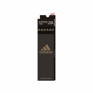 【メール便なら送料290円】三菱鉛筆ａｄｉｄａｓ＜アディダス＞鉛筆６角 ＡＩ０４ 黒金 ２Ｂ K56012B