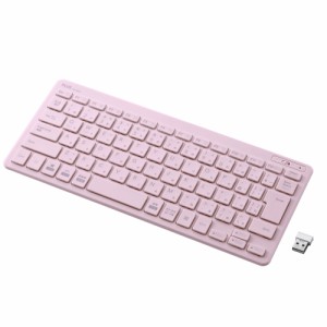 プラス PLUS 薄・ミニ ワイヤレスキーボード ピンク TW-KB002 USB Bluetooth ブルートゥース パソコン アクセサリー パソコン周辺