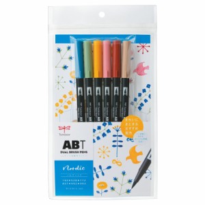 トンボ鉛筆 Tombow 水性マーカーABT6Cノルディック レタリング マーカー ABT イラスト 水性マーカー