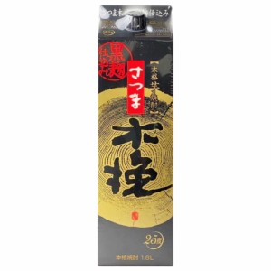 芋焼酎 雲海酒造 さつま木挽 黒麹 25度 1800ml 1.8L 紙パック いも焼酎