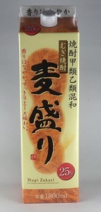 甲乙混和 麦焼酎 麦盛り 25度 1.8Ｌ 紙パック 1800ml 合同酒精