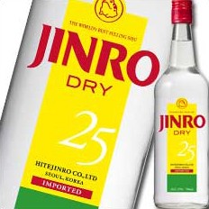 送料無料 眞露 JINRO（ジンロ）DRY700ml瓶×1ケース（全12本）