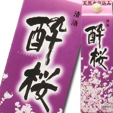 送料無料 福徳長 清酒 酔桜 1.8Lパック×2ケース（全12本）