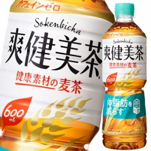 送料無料 コカ・コーラ爽健美茶 健康素材の麦茶600ml×1ケース（全24本）